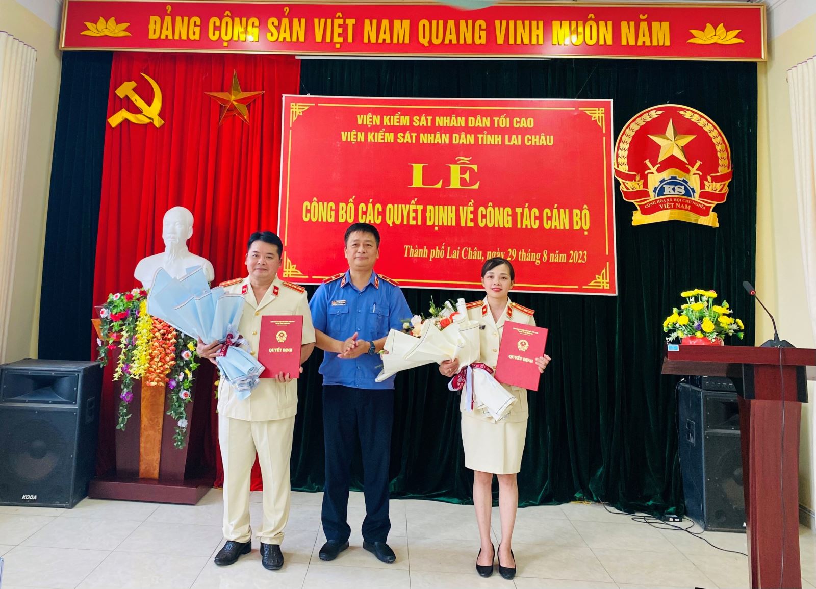 Công bố, trao quyết định bổ nhiệm chức vụ Phó Viện trưởng VKSND tỉnh Lai Châu
