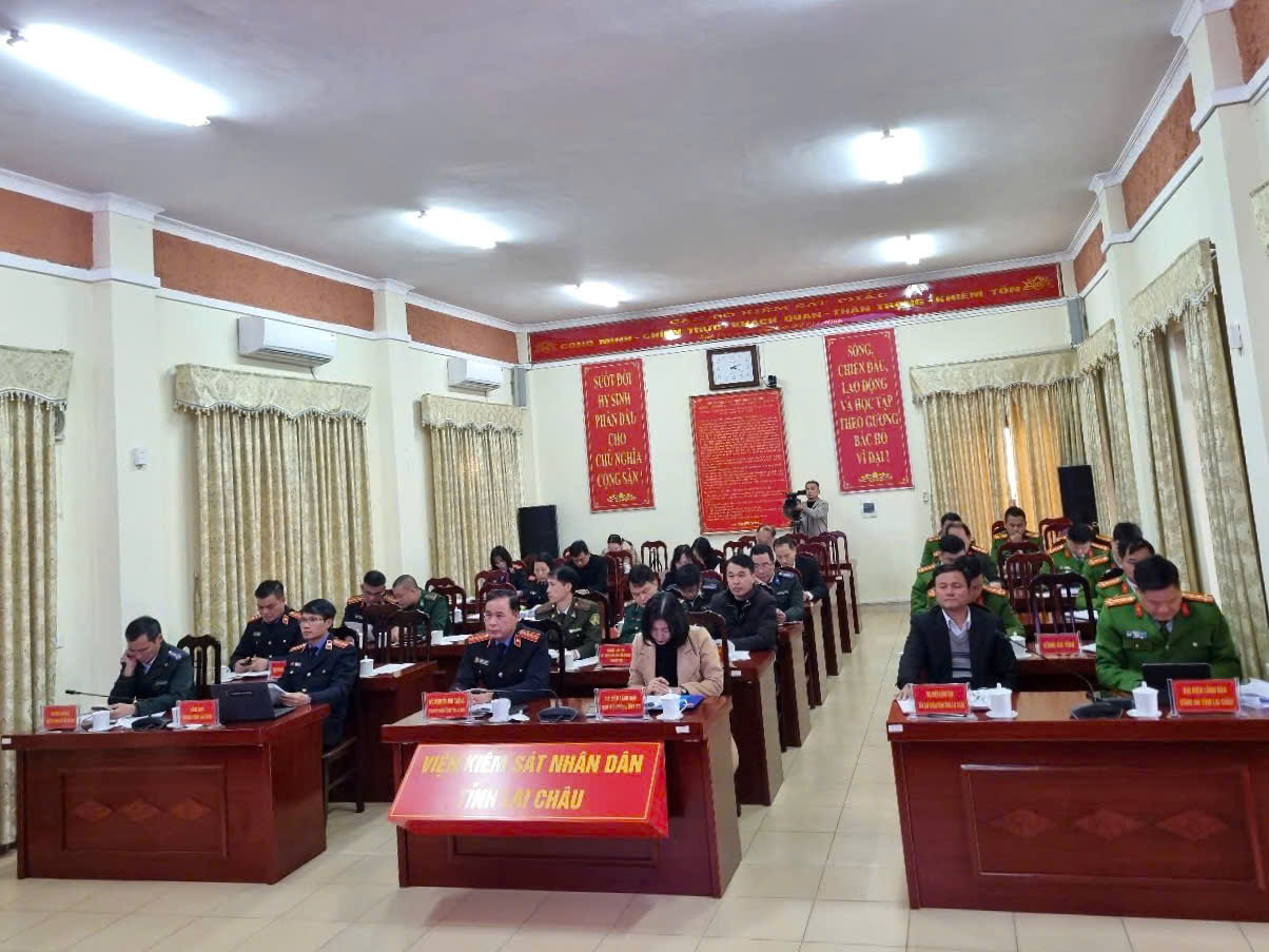 VKSND tỉnh Lai Châu chủ trì Hội nghị tổng kết công tác phối hợp giao ban Liên ngành tố tụng năm 2024