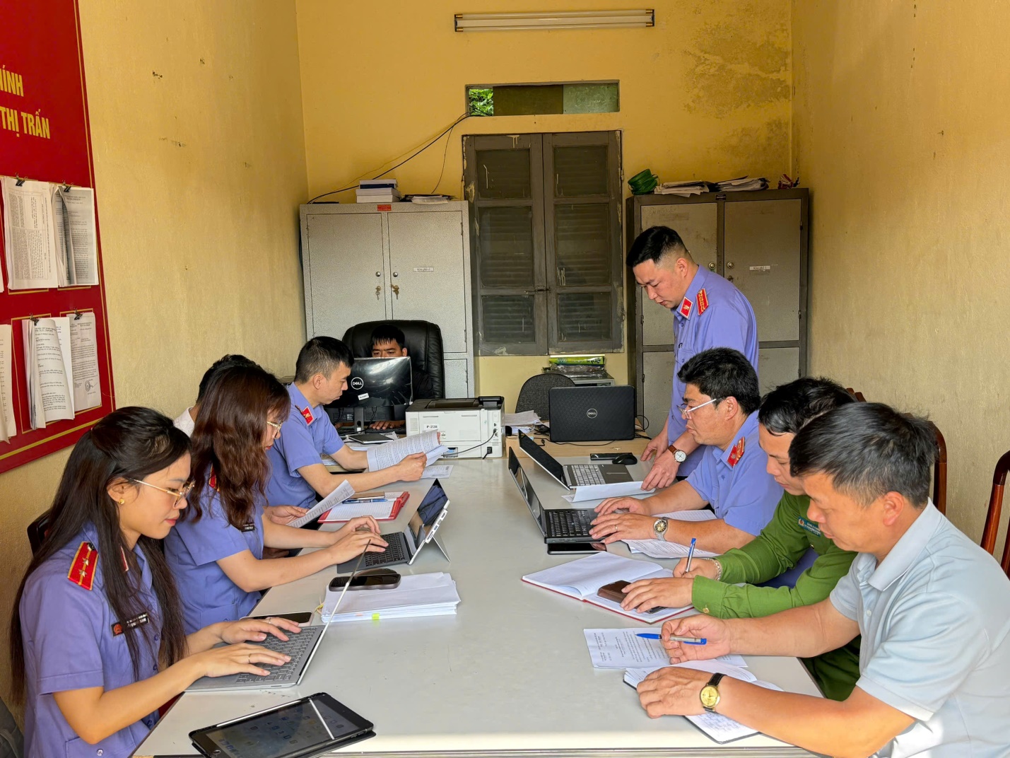 Viện kiểm sát nhân dân huyện Sìn Hồ tiến hành kiểm sát trực tiếp công tác thi hành án hình sự tại Ủy ban nhân dân các xã trên địa bàn huyện Sìn Hồ