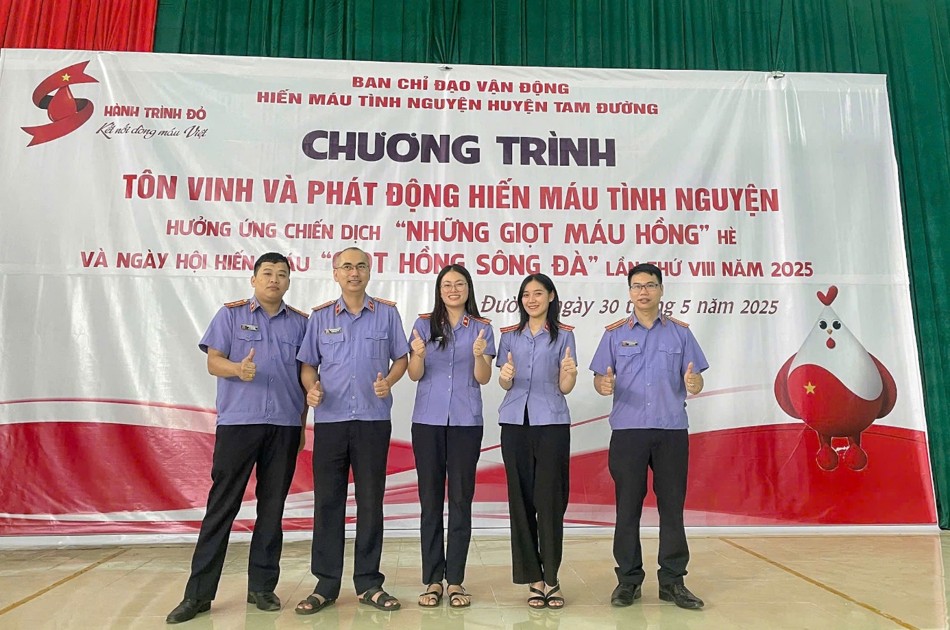 Viện kiểm sát nhân dân huyện Tam Đường tham gia hiến máu tình nguyện hưởng ứng chiến dịch “những giọt máu hồng” hè và ngày hội hiến máu “Giọt máu sông đà” lần thứ VIII năm 2025