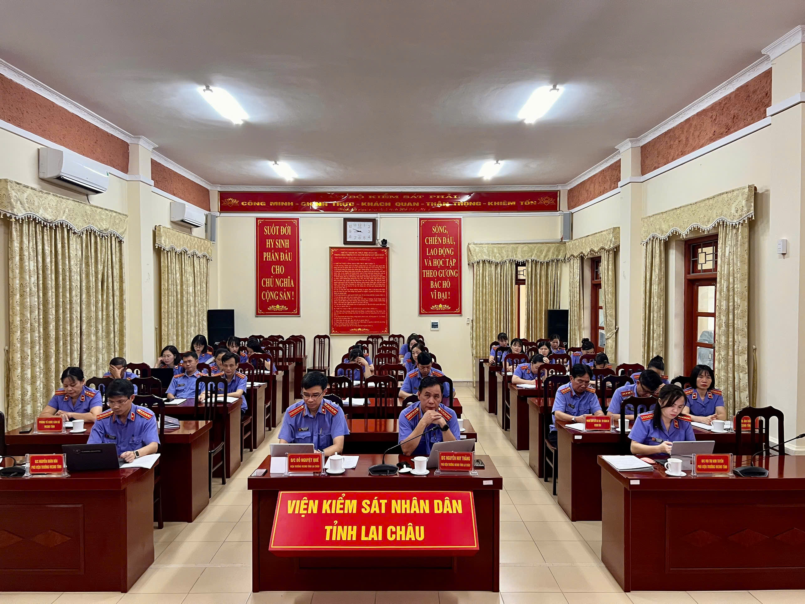 VKSND tỉnh Lai Châu dự Hội thảo trực tuyến “Viện kiểm sát nhân dân trong kỷ nguyên mới” do VKSND tối cao tổ chức