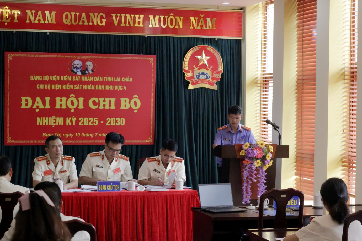 Chi bộ Viện kiểm sát nhân dân khu vực 4 tổ chức thành công Đại hội Chi bộ lần thứ I, nhiệm kỳ 2025–2030