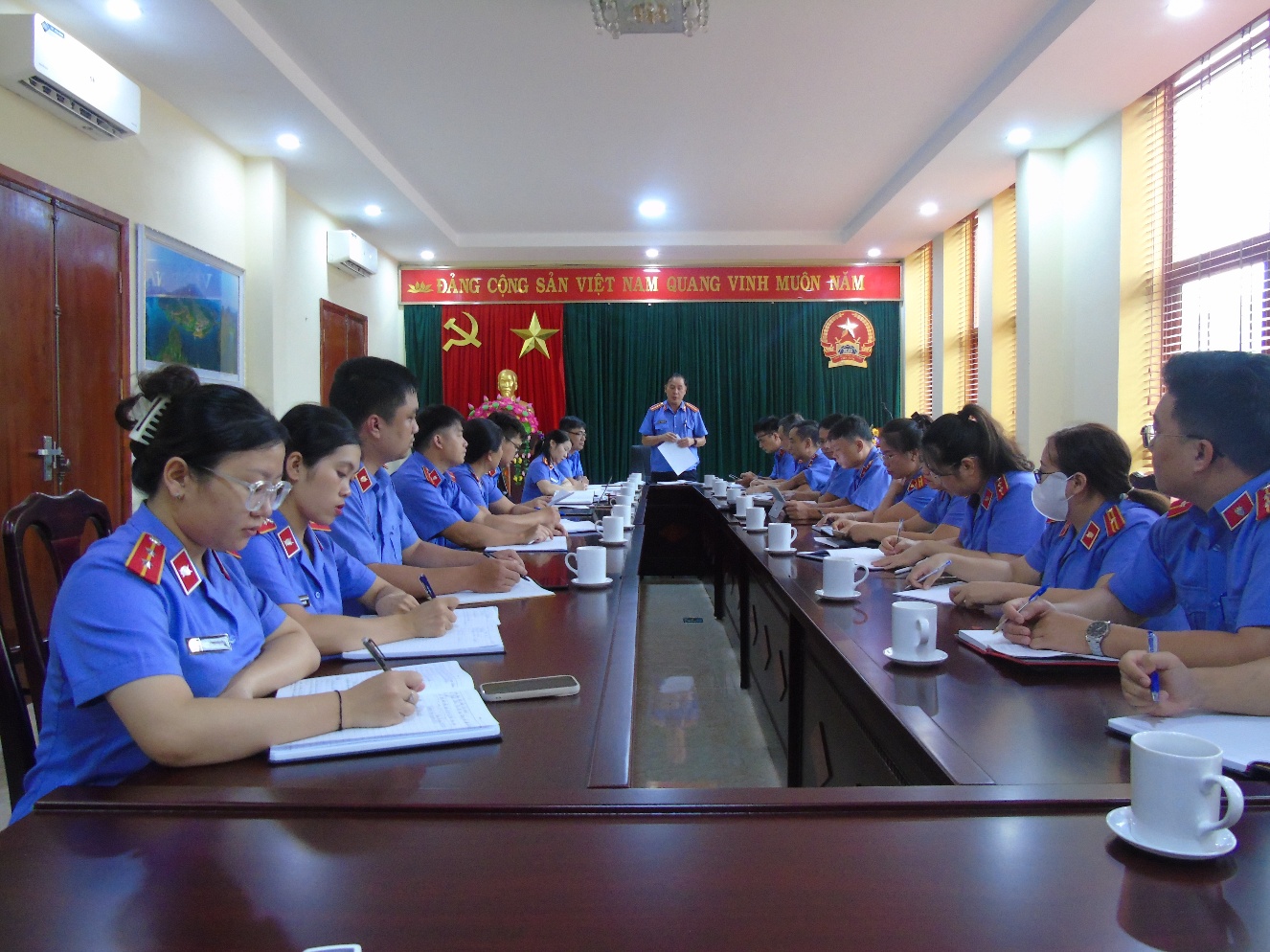 VKSND tỉnh Lai Châu công bố quyết định và tiến hành thanh tra tại Viện kiểm sát nhân dân khu vực 4