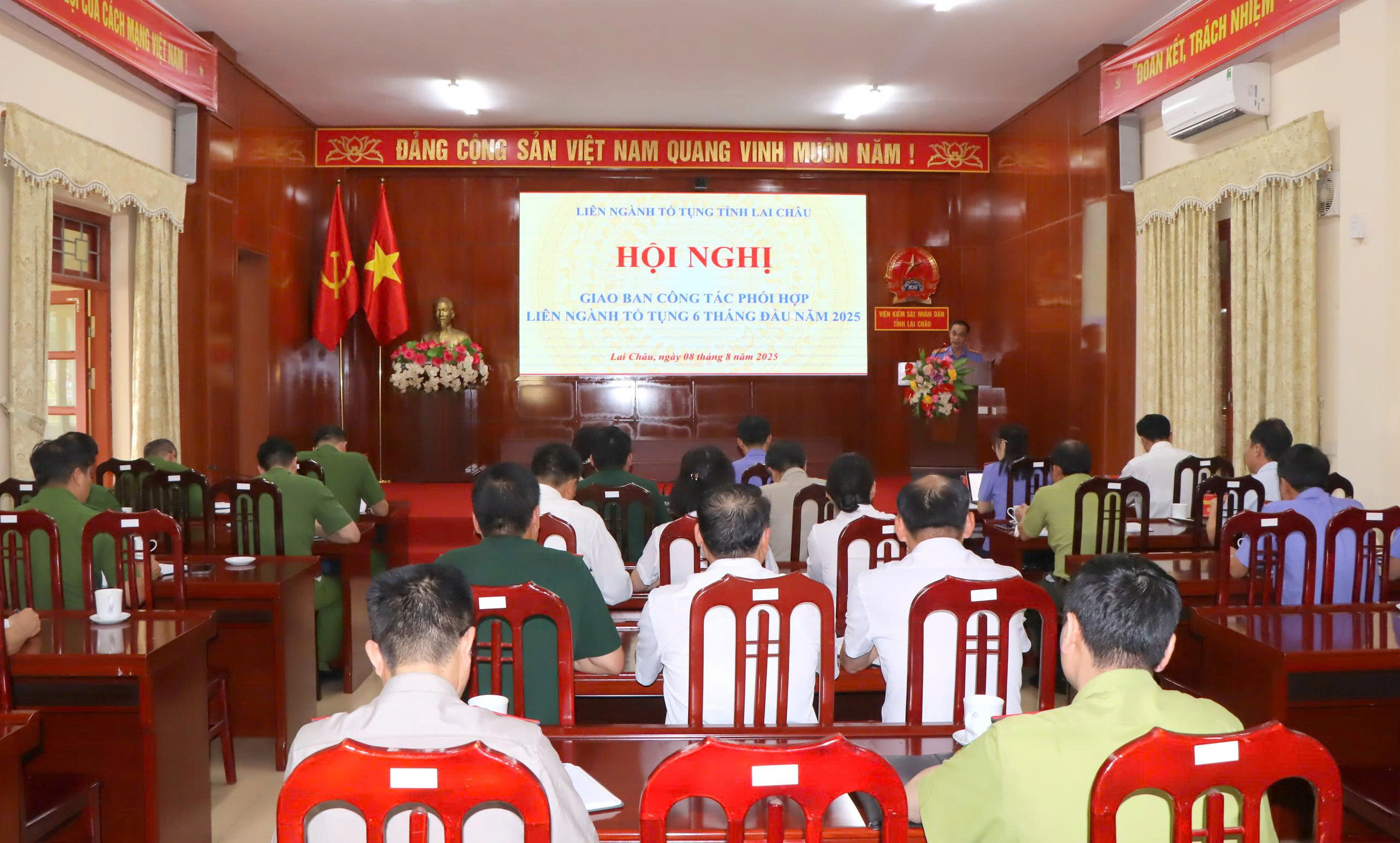 VKSND tỉnh Lai Châu chủ trì Hội nghị giao ban Liên ngành tố tụng 6 tháng đầu năm 2025