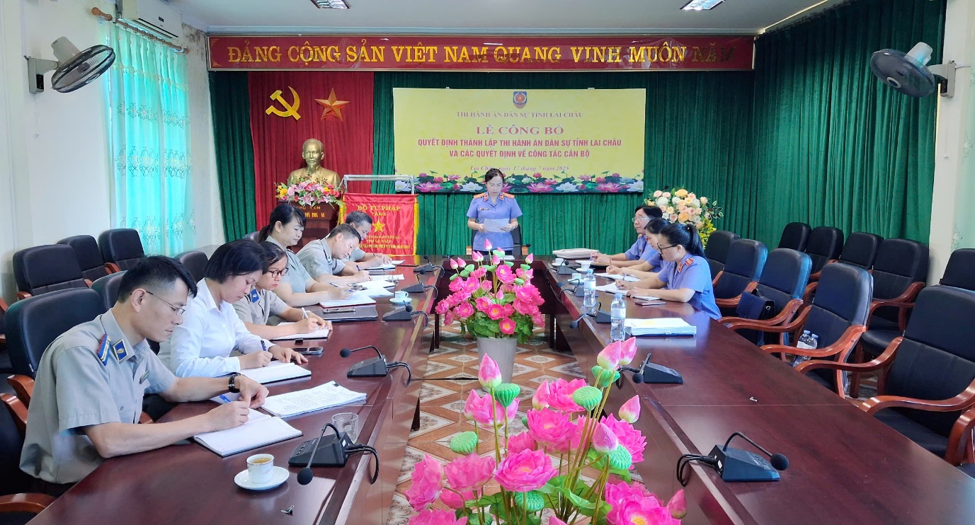 VKSND tỉnh Lai Châu tiến hành trực tiếp kiểm sát tại Thi hành án dân sự tỉnh Lai Châu