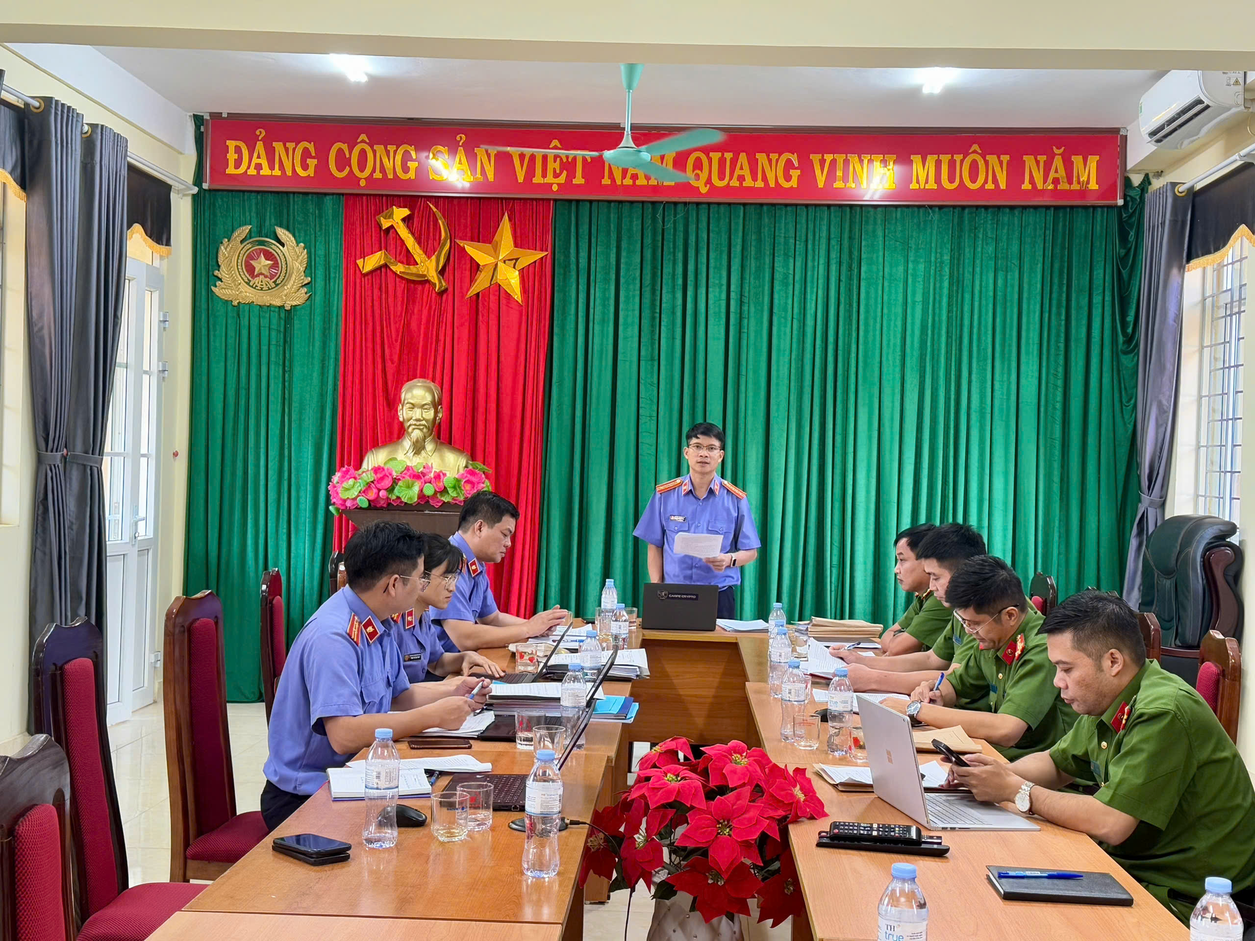 Liên ngành tố tụng tỉnh Lai Châu kiểm tra công tác tiếp nhận, giải quyết nguồn tin tội phạm và công tác điều tra vụ án hình sự tại Công an cấp xã
