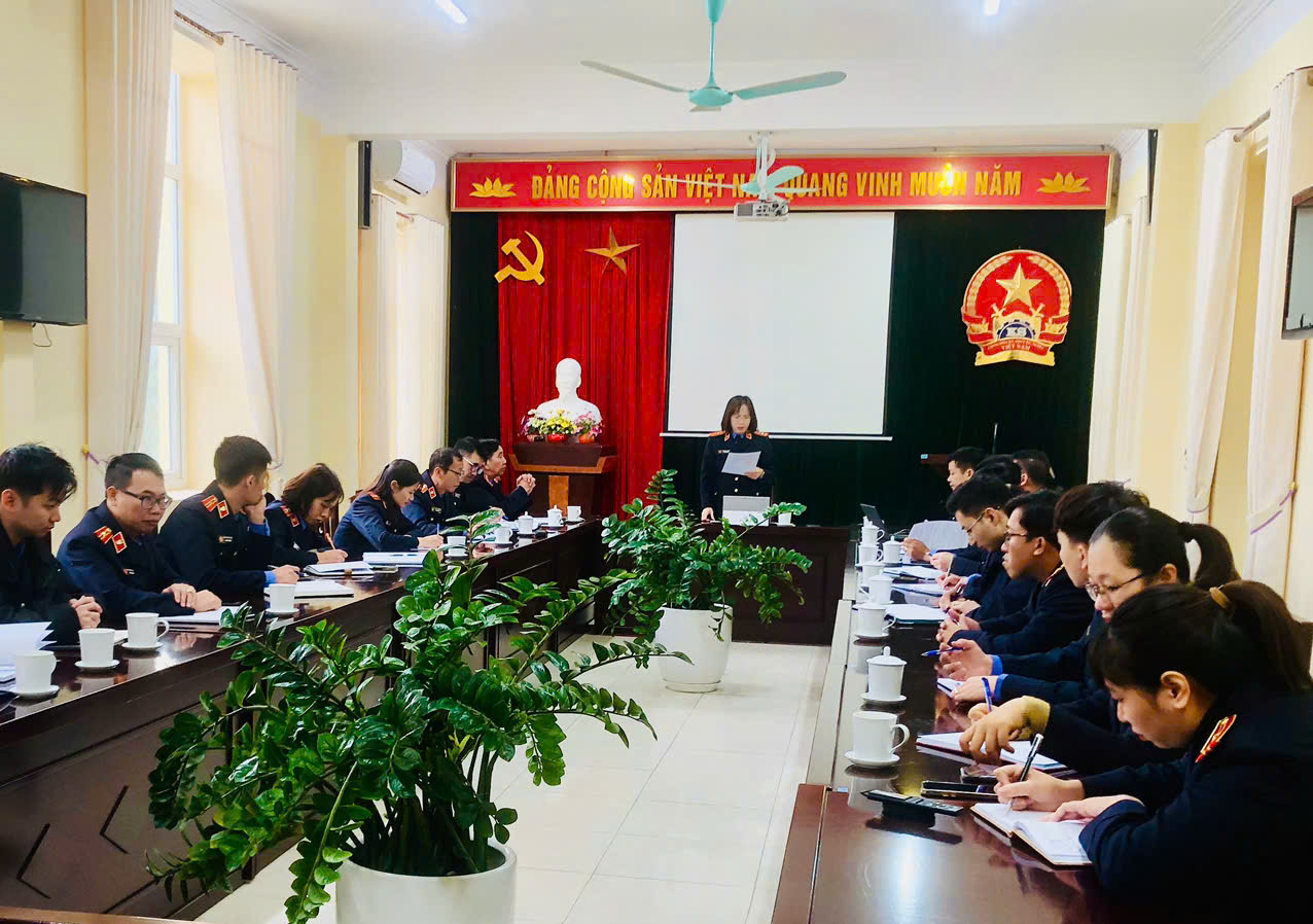 VKSND tỉnh Lai Châu kiểm tra công tác kiểm sát thi hành án dân sự, hành chính tại VKSND khu vực 1 - Lai Châu