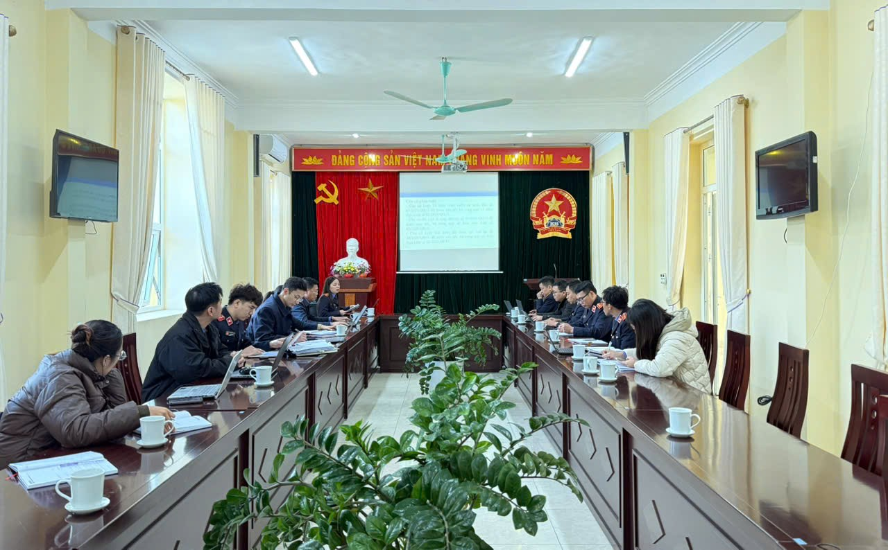 VKSND Khu vực 1 – Lai Châu quán triệt, triển khai Quy chế công tác kiểm sát việc giải quyết các vụ việc dân sự