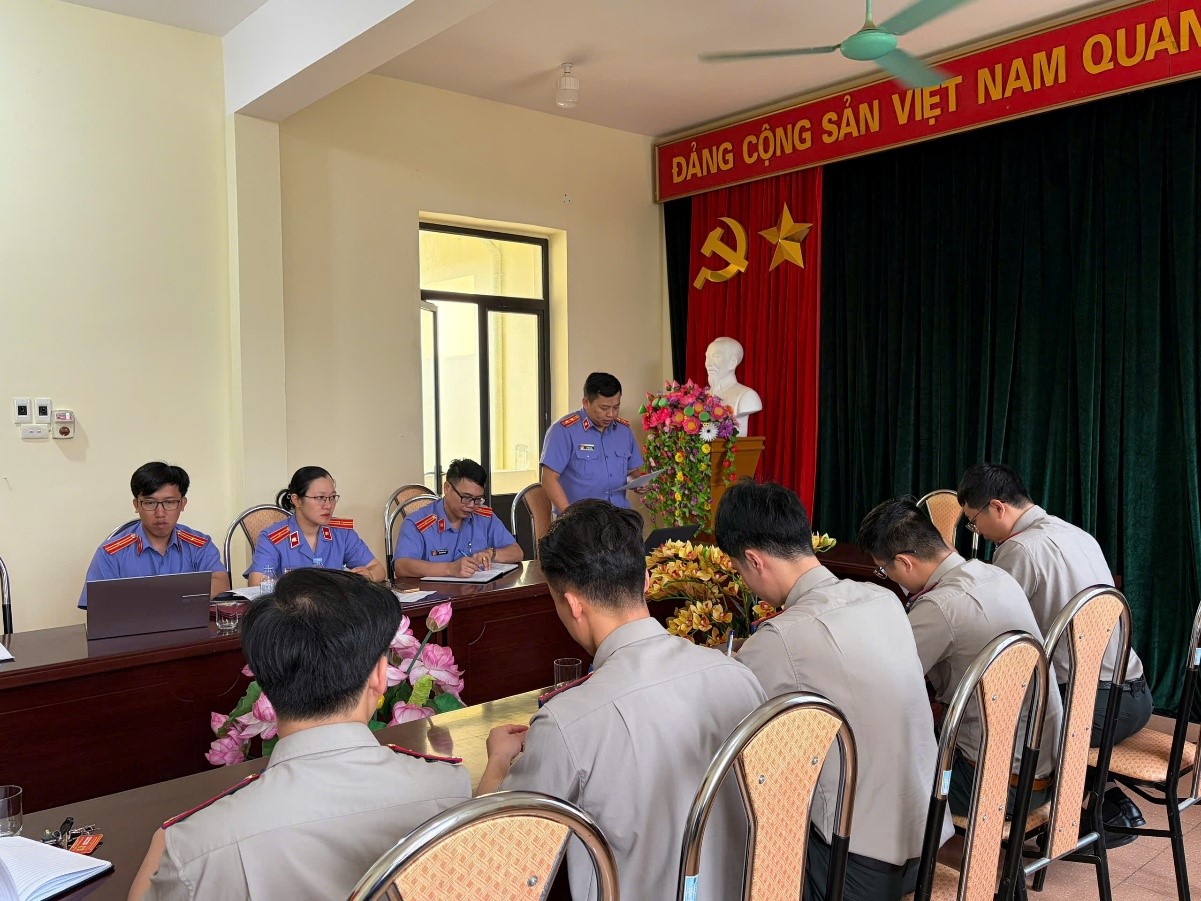 Viện kiểm sát nhân dân khu vực 1 -  Lai Châu trực tiếp kiểm sát hoạt động thi hành án dân sự tại Phòng Thi hành án dân sự khu vực 1 – Lai Châu