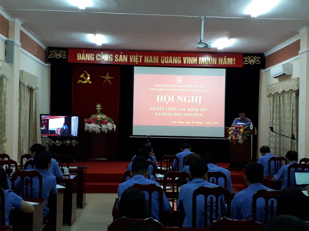 Viện kiểm sát nhân dân tỉnh Lai Châu tổ chức hội nghị sơ kết 6 tháng đầu năm 2019.