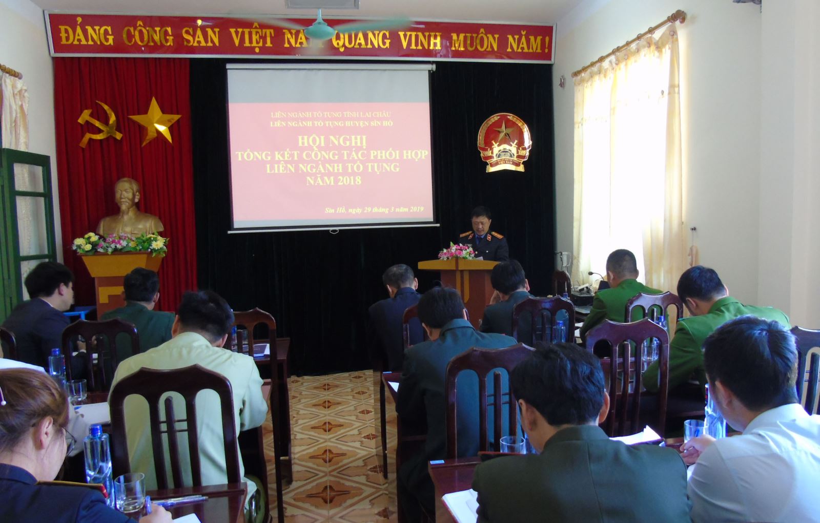 Hội nghị tổng kết công tác phối hợp liên ngành năm 2018 và Lễ ký kết các quy chế, chương trình phối hợp năm 2019 tại Viện kiểm sát nhân dân huyện Sìn Hồ