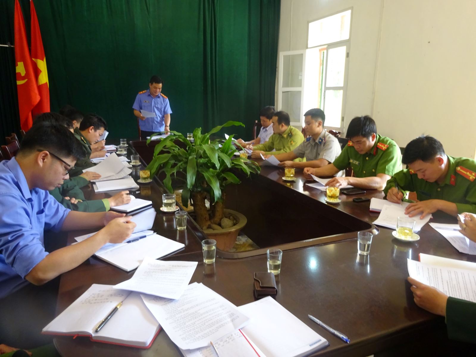 Viện kiểm sát nhân dân huyện Nậm Nhùn, tỉnh Lai Châu chủ trì tổ chức hội nghị giao ban liên ngành tố tụng năm 2018