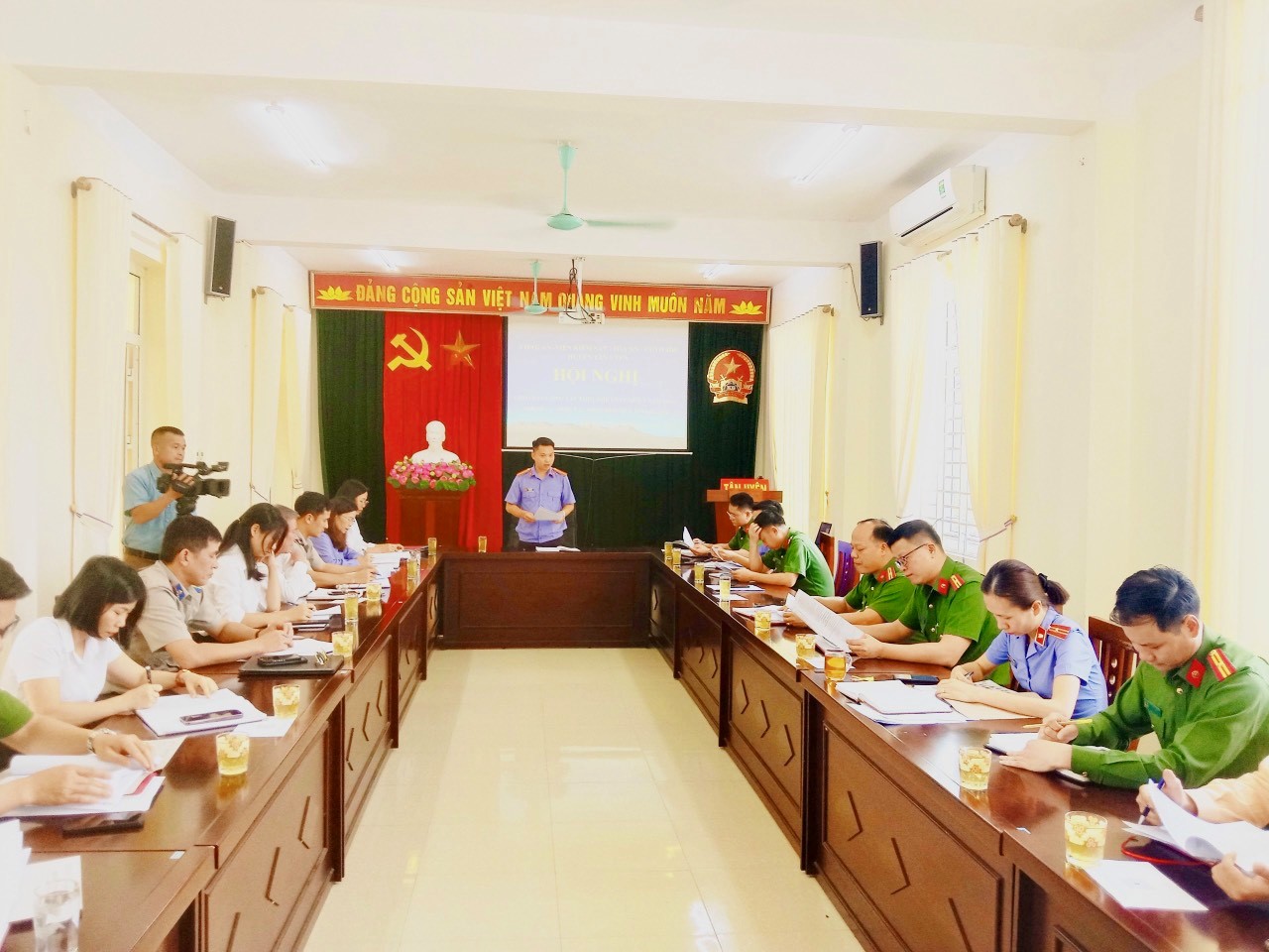 Viện kiểm sát nhân dân huyện Tân Uyên chủ trì tổ chức Hội nghị giao ban liên ngành quý I năm 2024